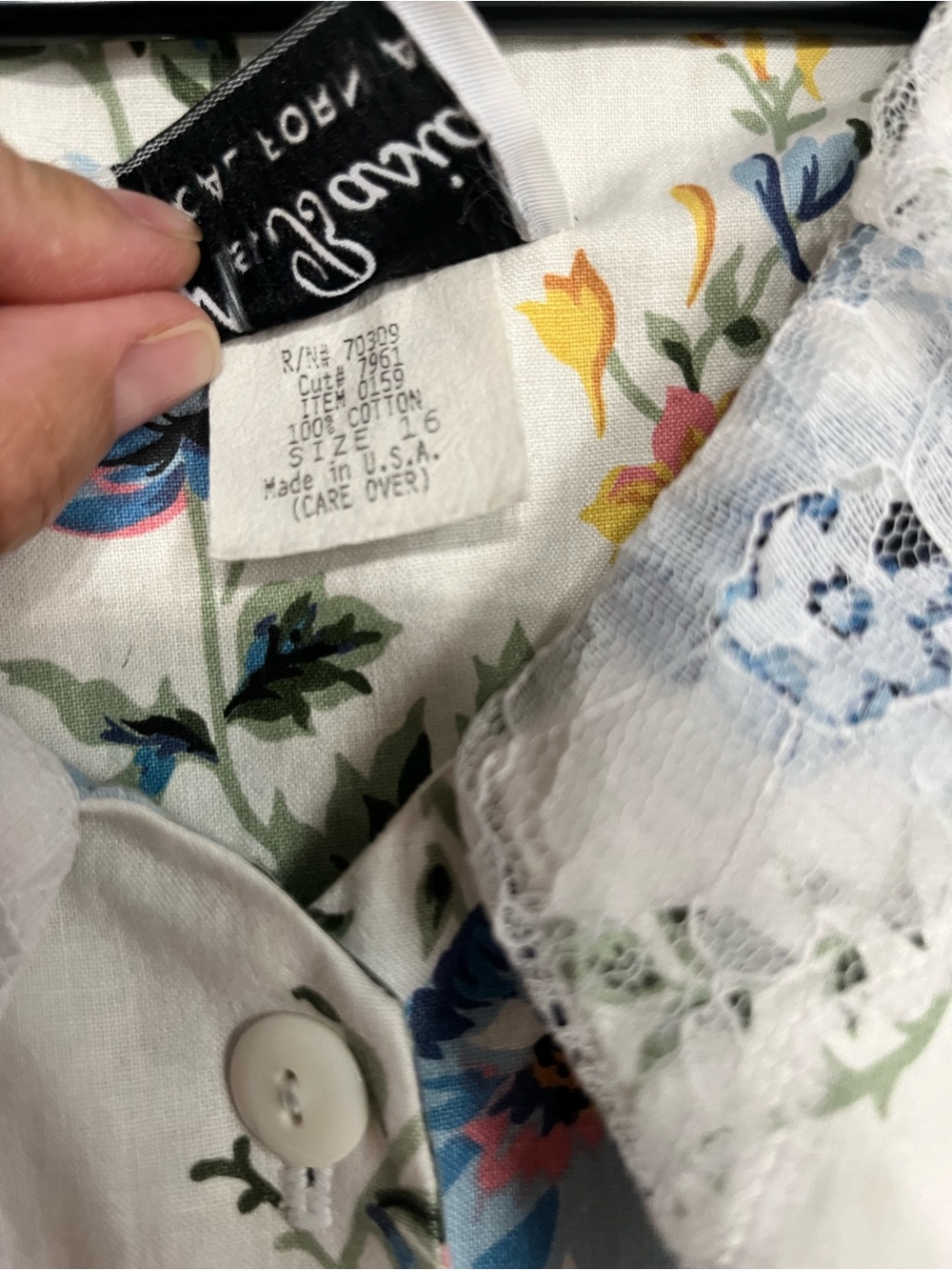 Vintage 1980's ms. Basia California dress - Picture 4 of 7